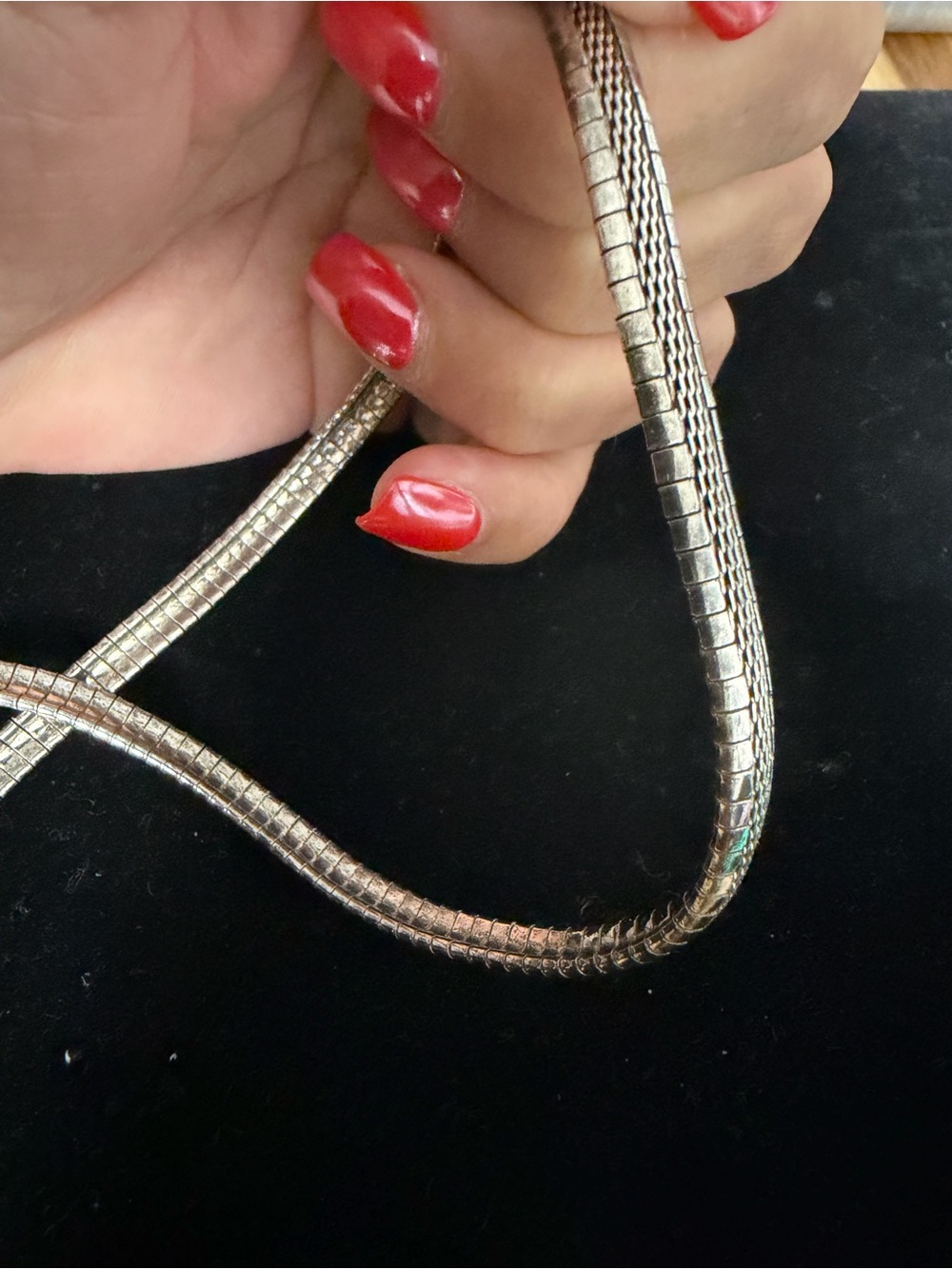 925 Sterling silver ITALY OMEGA necklace